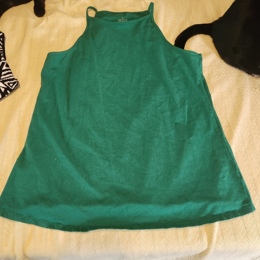 Torrid Green High Neck Halter Cami